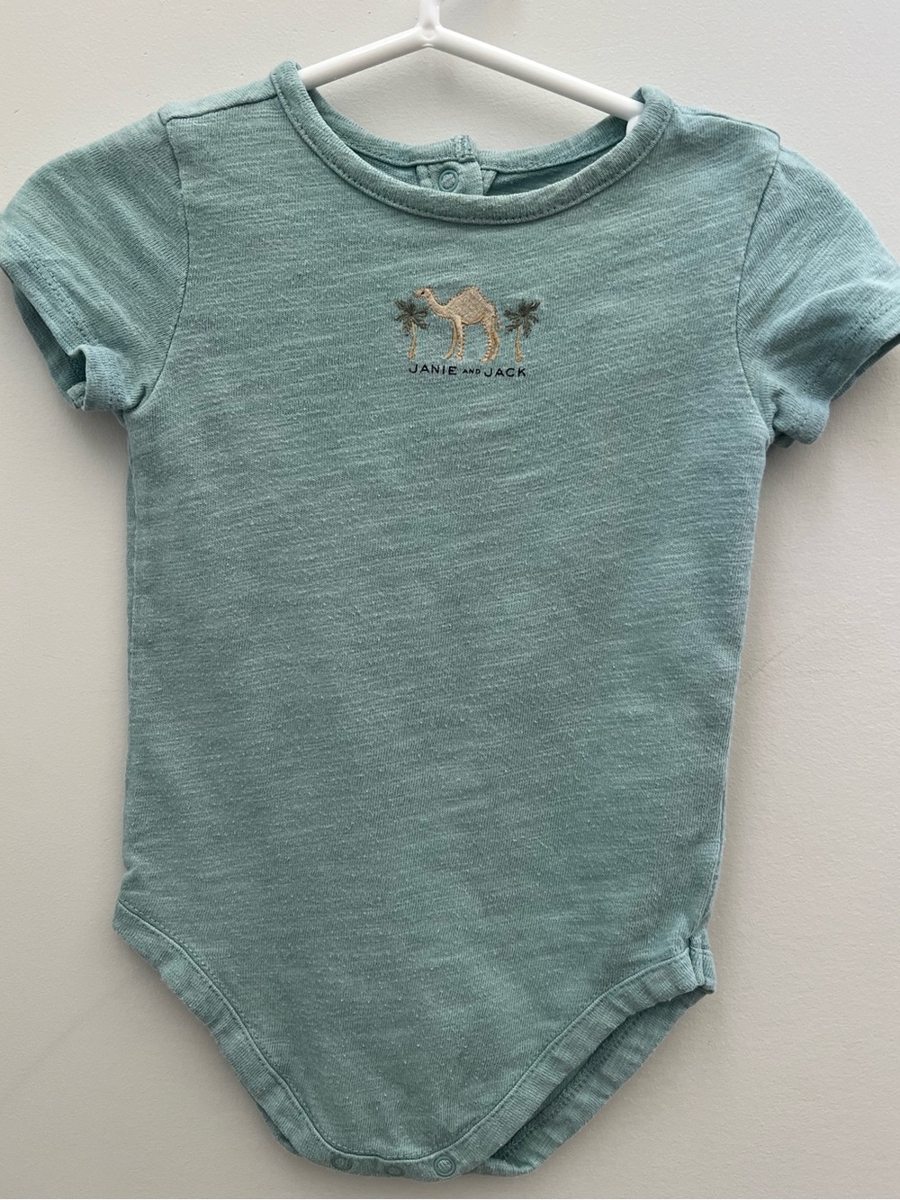 Janie and Jack Light Teal Knit Baby Top